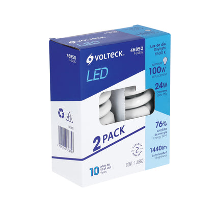 Lámpara espiral T4 de 24 W con luz de día