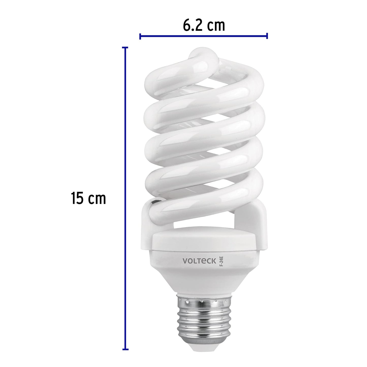 Lámpara espiral T4 de 24 W con luz de día