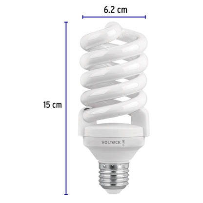 Lámpara espiral T4 de 24 W con luz de día