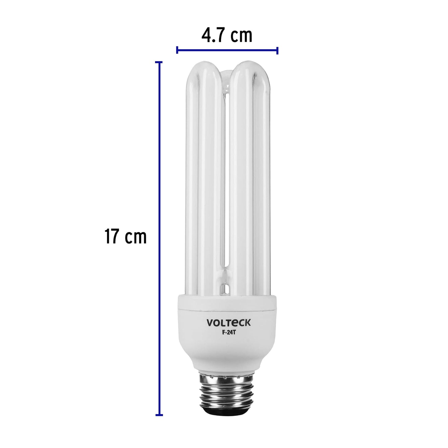 Lámpara triple T4 de 24 W con luz de día