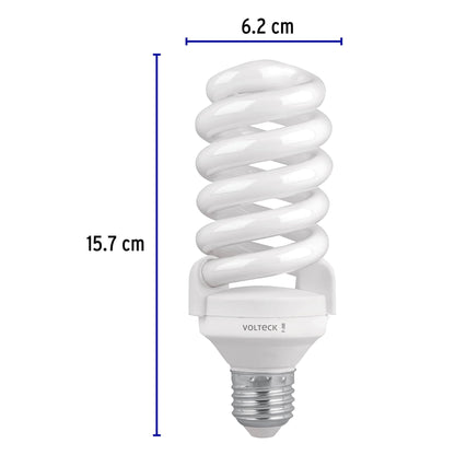 Lámpara espiral T4 de 28 W con luz de día