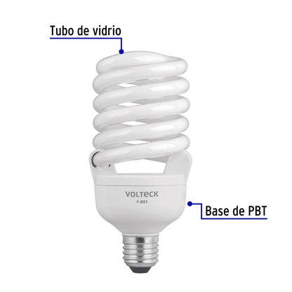 Lámpara espiral T4 de 45 W con luz de día