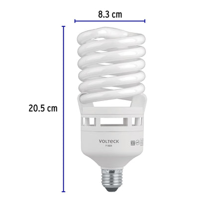 Lámpara espiral T4 de 55 W con luz de día
