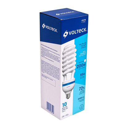 Lámpara espiral T5 de 55 W con luz de día