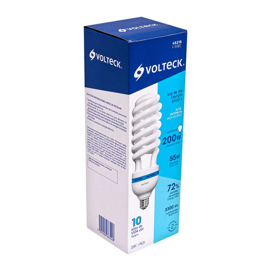 Lámpara espiral T5 de 55 W con luz de día