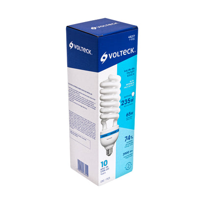 Lámpara espiral fluorescente T5 de 65 W de alta potencia luz de día