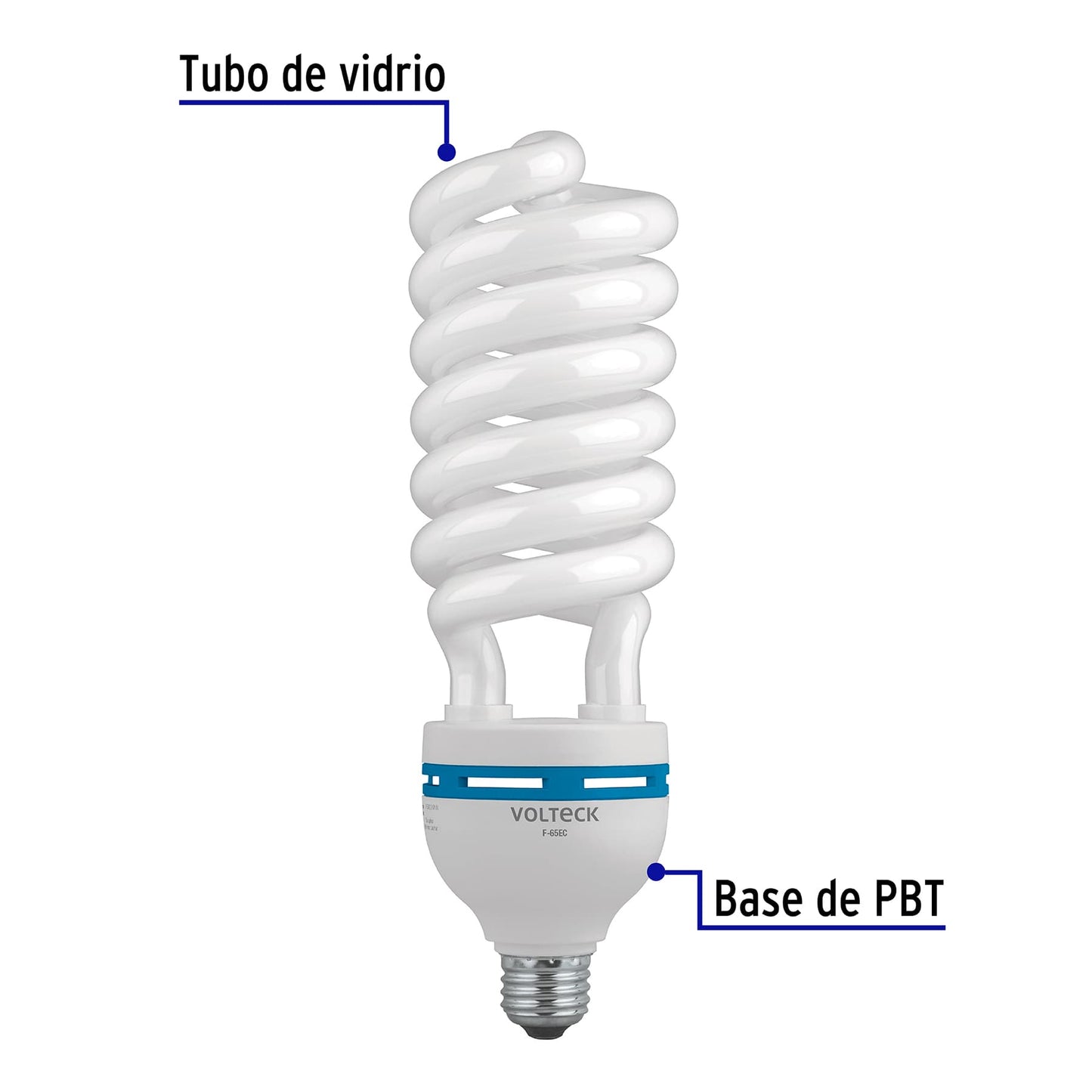 Lámpara espiral T5 de 65 W con luz de día