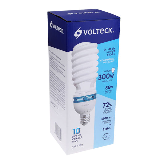 Lámpara espiral de 85 W con base E39 y luz de día