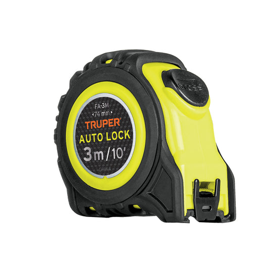 Flexómetro Auto-Lock Contra Impactos 3m Cinta 16 mm