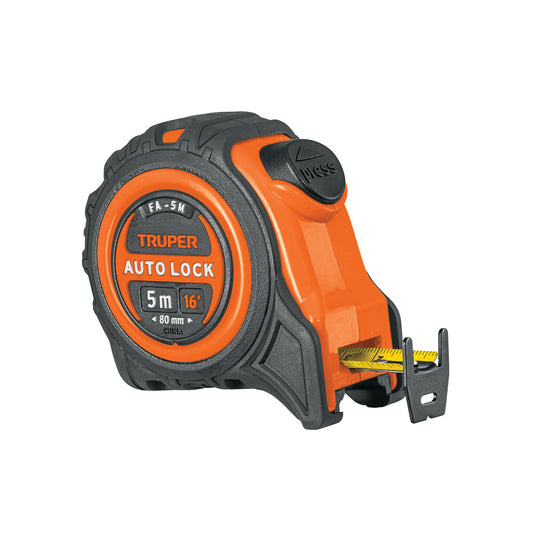 Flexómetro Auto-Lock Contra Impactos 5m Cinta 19 mm