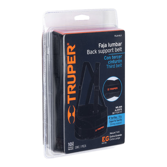 Faja lumbar con tercer cinturón talla XG