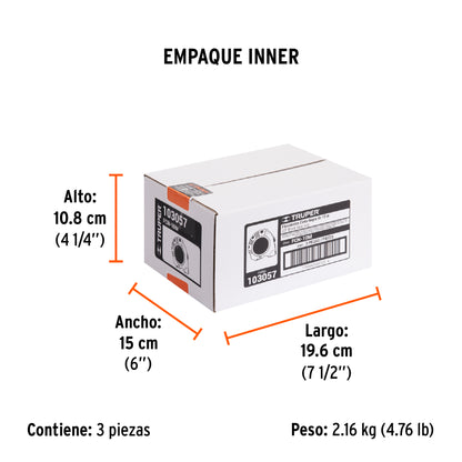 Flexómetro contra impactos 10 m, Cinta Negra 32 mm · vista 6