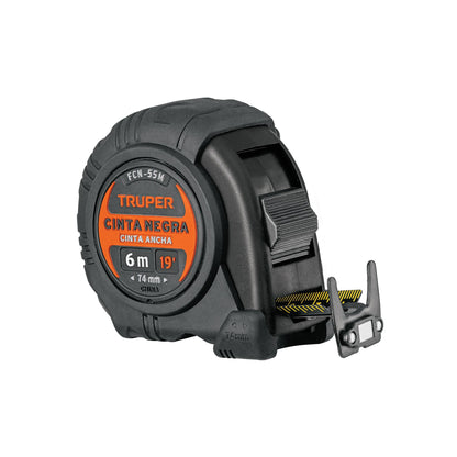 Flexómetro contra impactos 5.5 m, Cinta Negra 25 mm