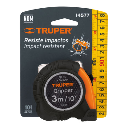 Cinta métrica Gripper contra Impactos 3 m cinta 13 mm