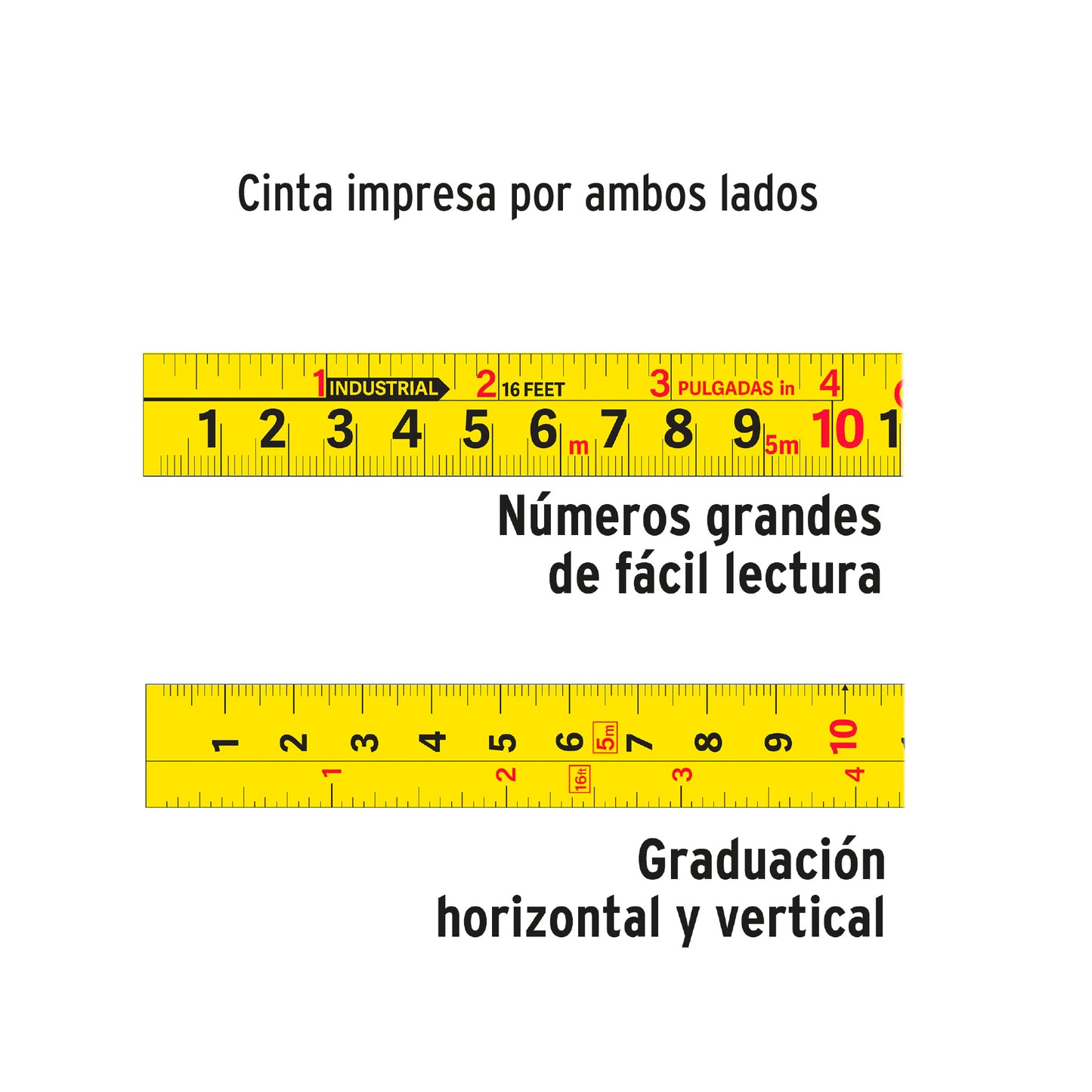 Cinta métrica Gripper contra Impactos 3 m cinta 13 mm