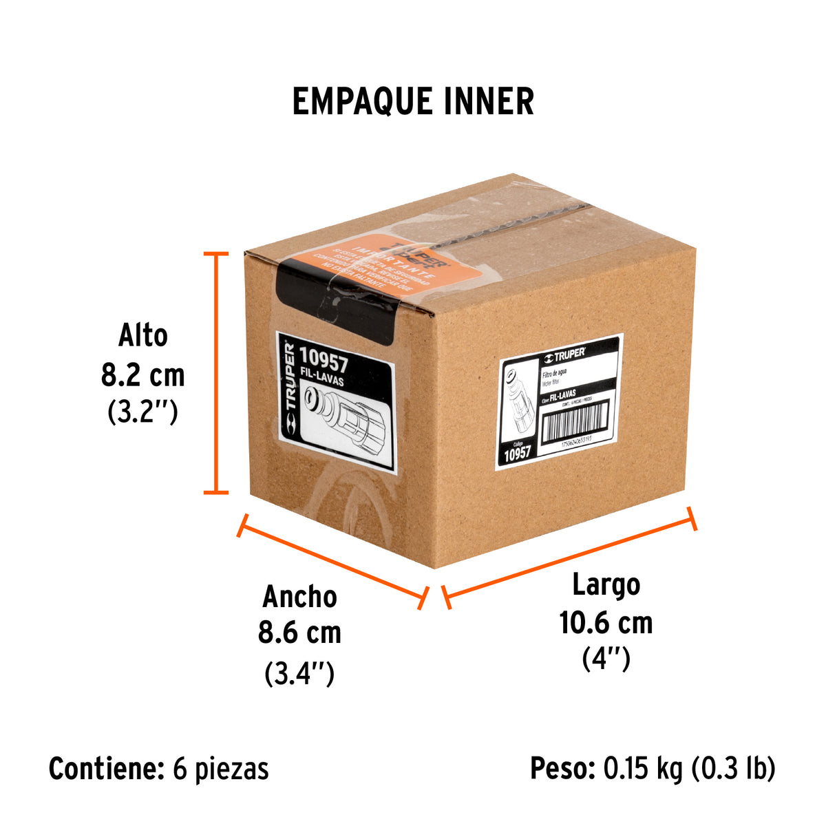 Filtro para LAVA-1600T y 2000T - TRUPER - SKU 10957