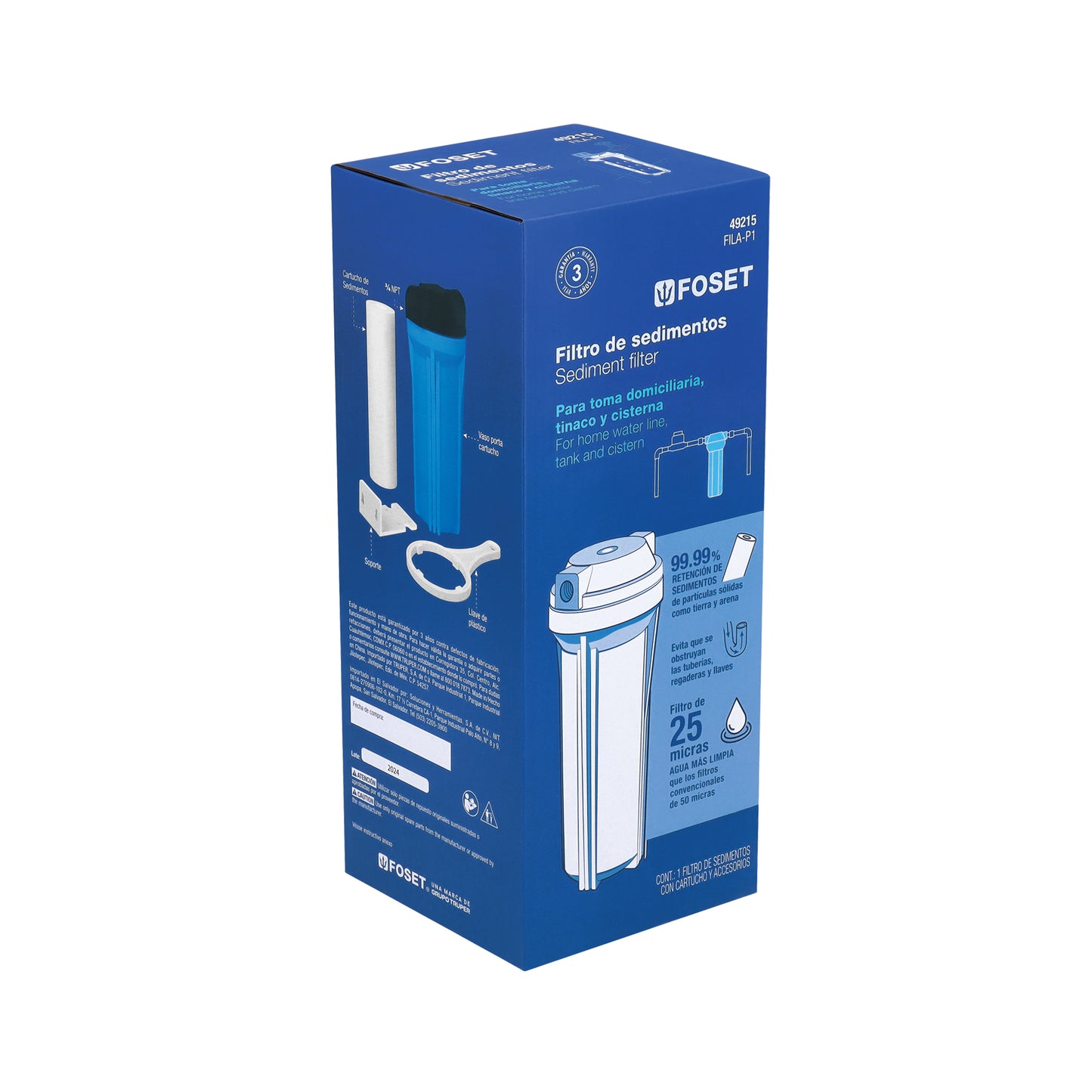 Filtro de sedimentos para agua  FILA-P1