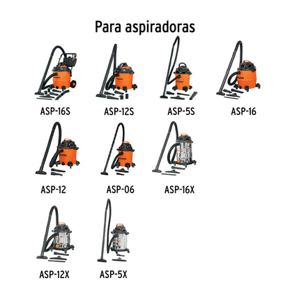 Filtro de espuma para aspiradoras de 6, 12 y 16 gal