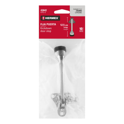 Fijapuerta metálico acabado cromo