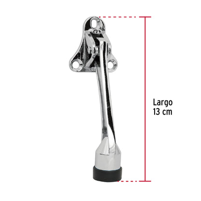 Fijapuerta metálico acabado cromo