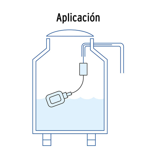 Flotador eléctrico de polipropileno con cable de 3 m