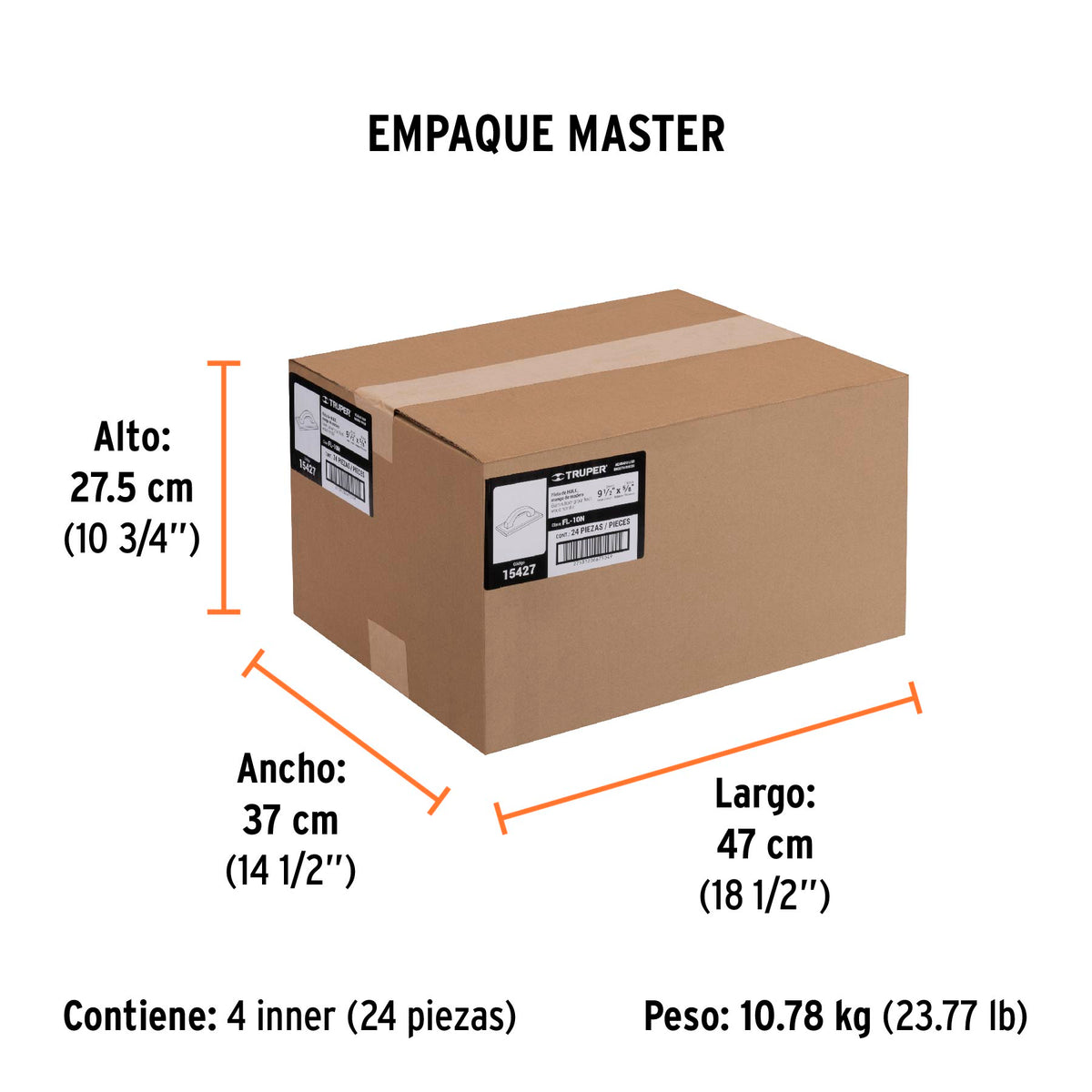 Flota de hule 9-1/2 pulg espesor 5/8 pulg acabado - SKU 15427