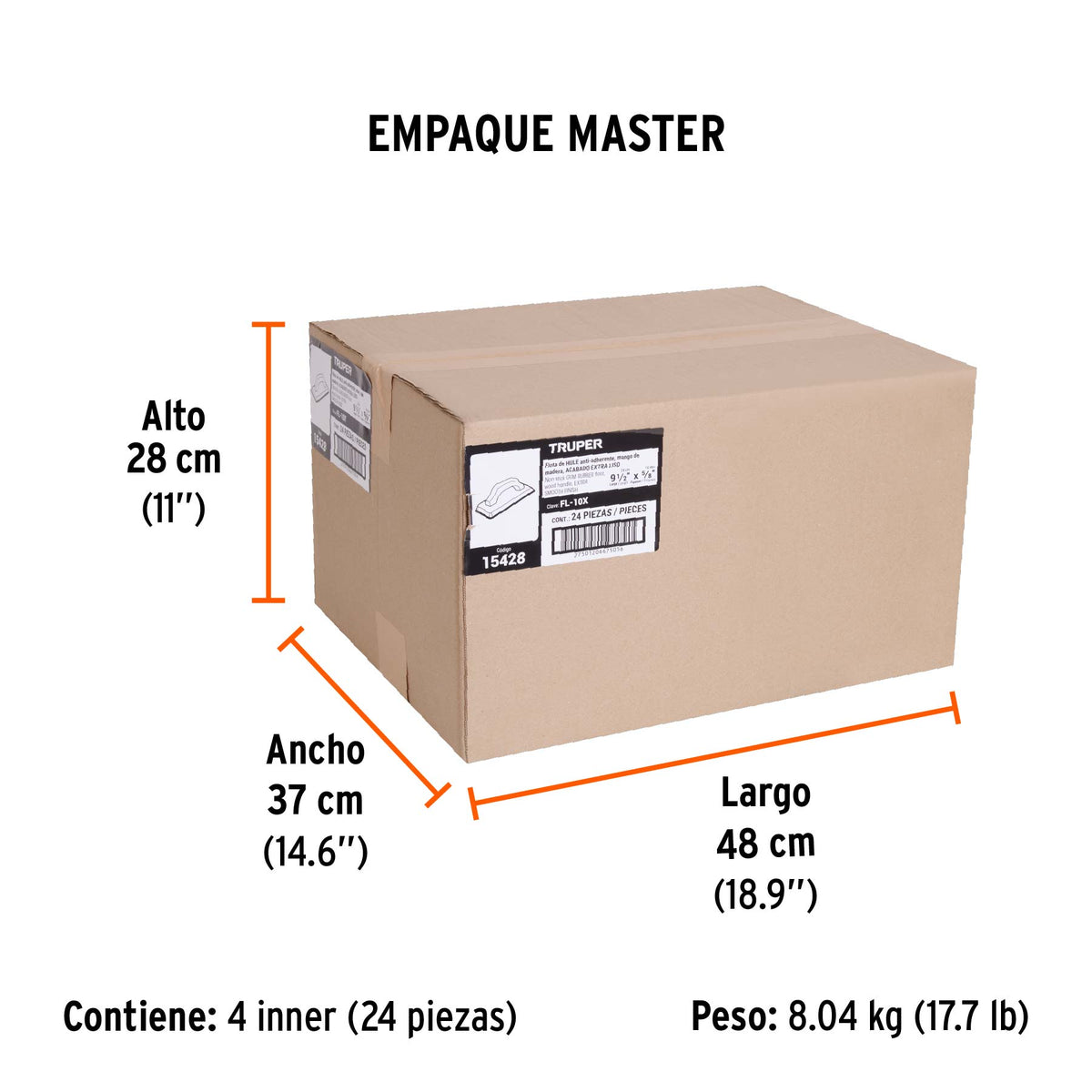Flota de hule 9-1/2 pulg espesor 5/8 pulg - SKU 15428