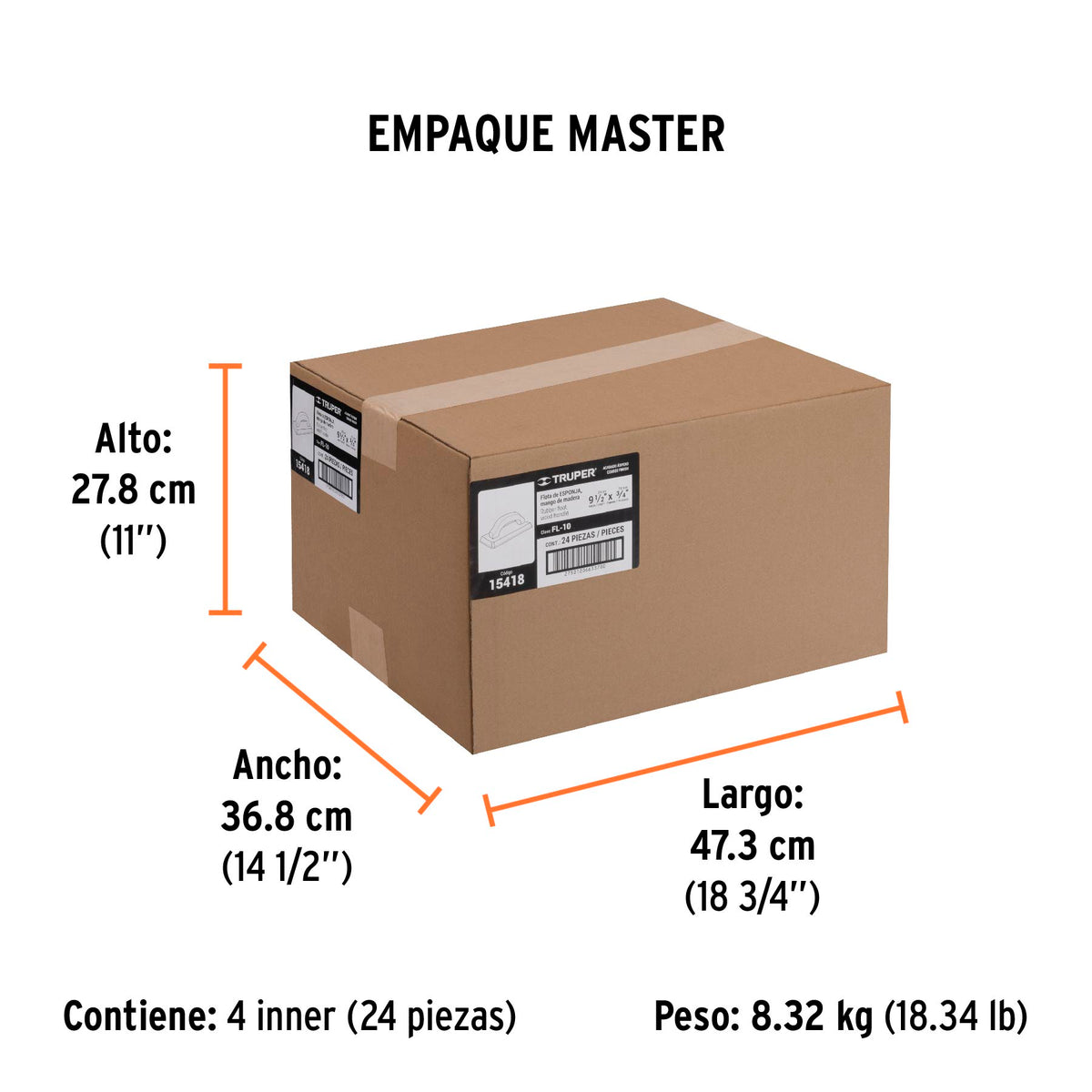 Flota de esponja 9-1/2 pulg espesor 3/4 pulg - SKU 15418