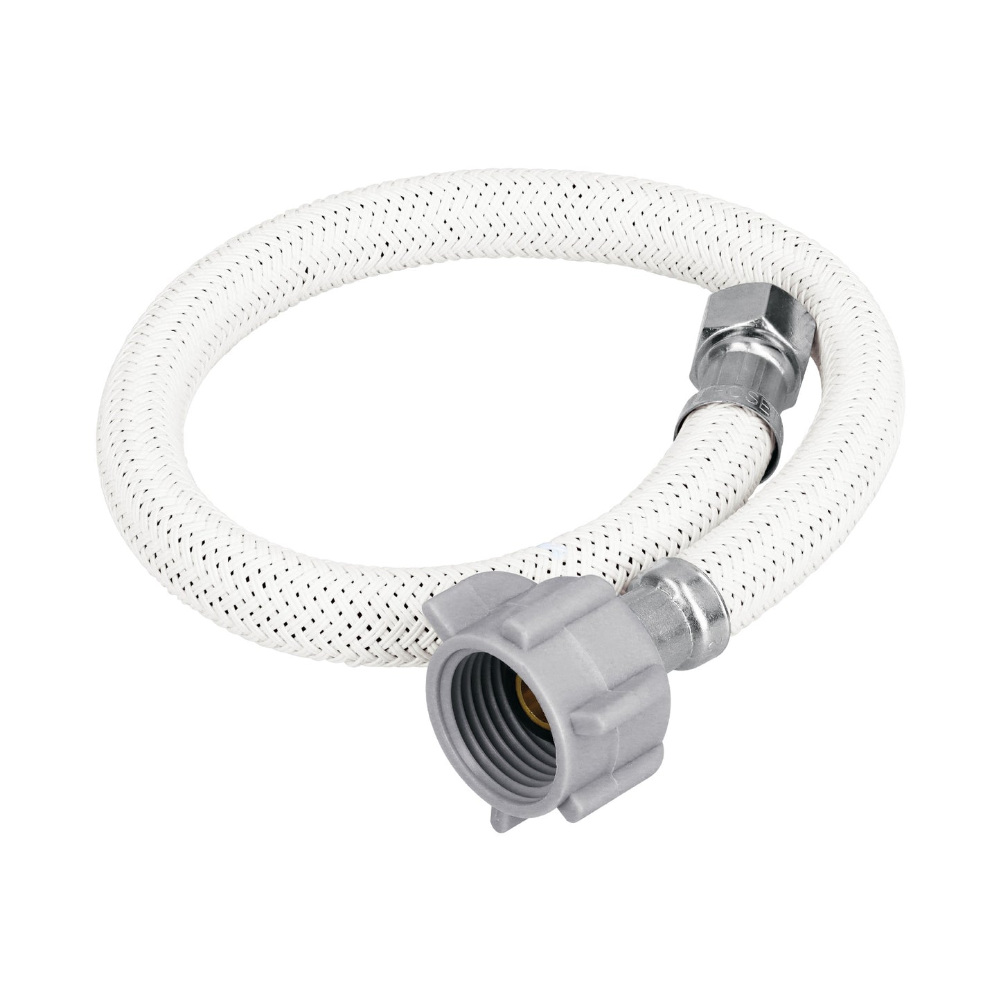 Manguera para lavabo o fregadero de 40 cm con vinilo trenzado y tuerca plástica