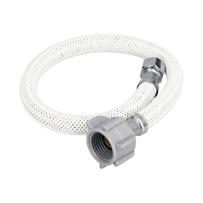Manguera para lavabo o fregadero de 40 cm con vinilo trenzado y tuerca plástica