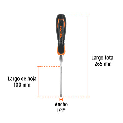Formón 1/4 pulg mango Comfort Grip