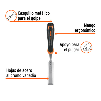 Formón 1 pulg mango Comfort Grip