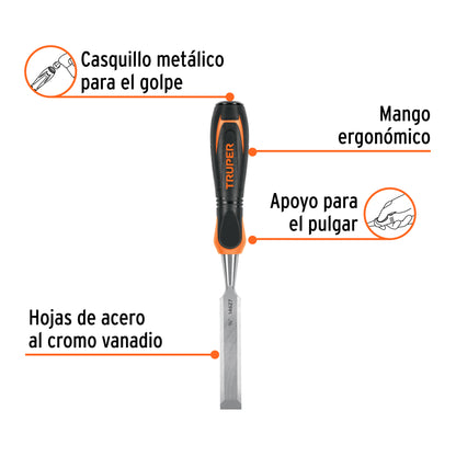 Formón 3/4 pulg mango Comfort Grip