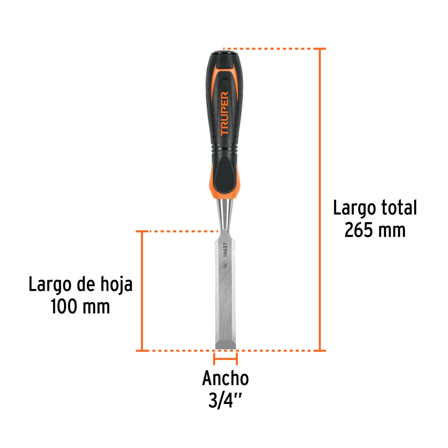 Formón 3/4 pulg mango Comfort Grip