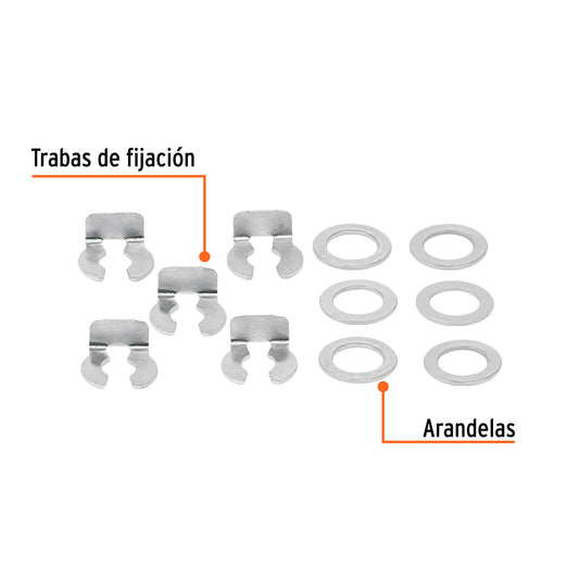 Repuesto arandelas y traba de fijación para FUM-12, 16 y 20 · vista 2