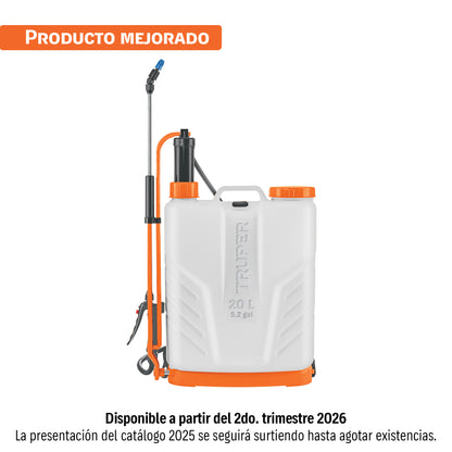 Fumigador de 20 L manual de mochila