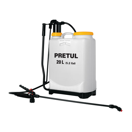 Fumigador manual de mochila de 20 L con lanza y boquillas de polipropileno