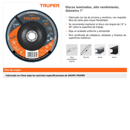 Discos Laminados, Alto Rendimiento, Diámetro 4 1/2"