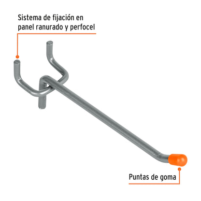 Gancho recto de 4 pulgadas para perfocel