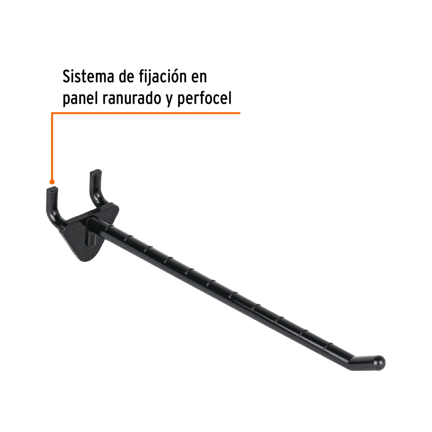 Gancho de plástico de 6 pulgadas perfocel