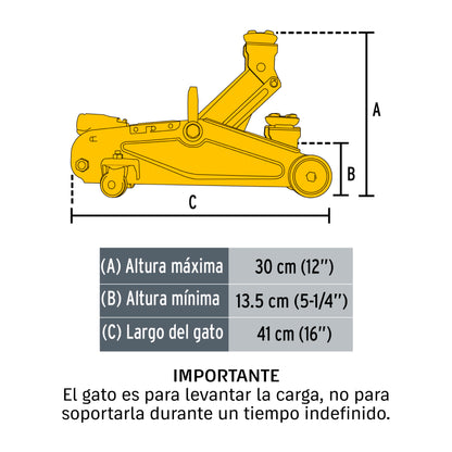 Gato de patín 1.5 toneladas