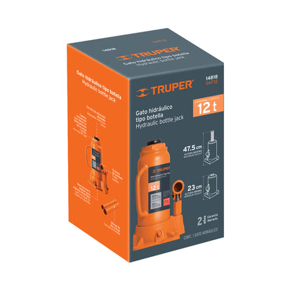Gato hidráulico de botella de 12 Ton