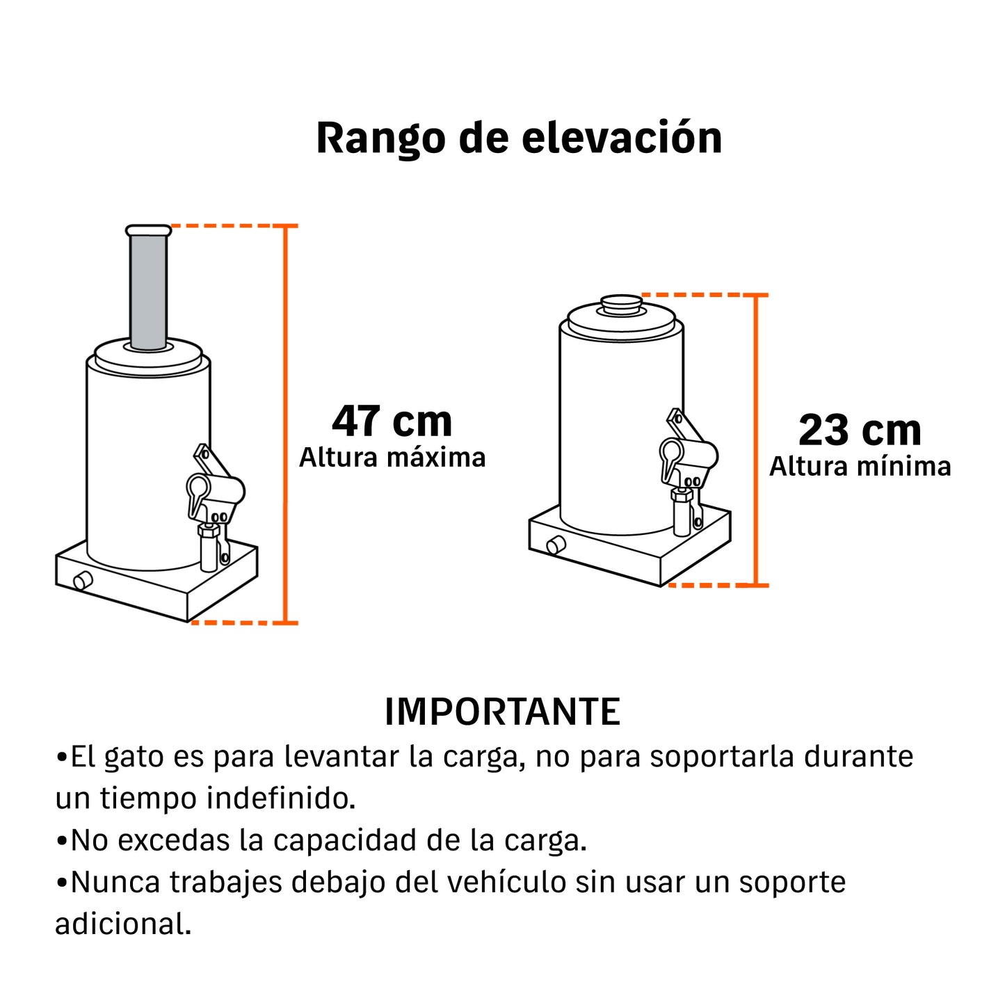 Gato de botella 8 toneladas