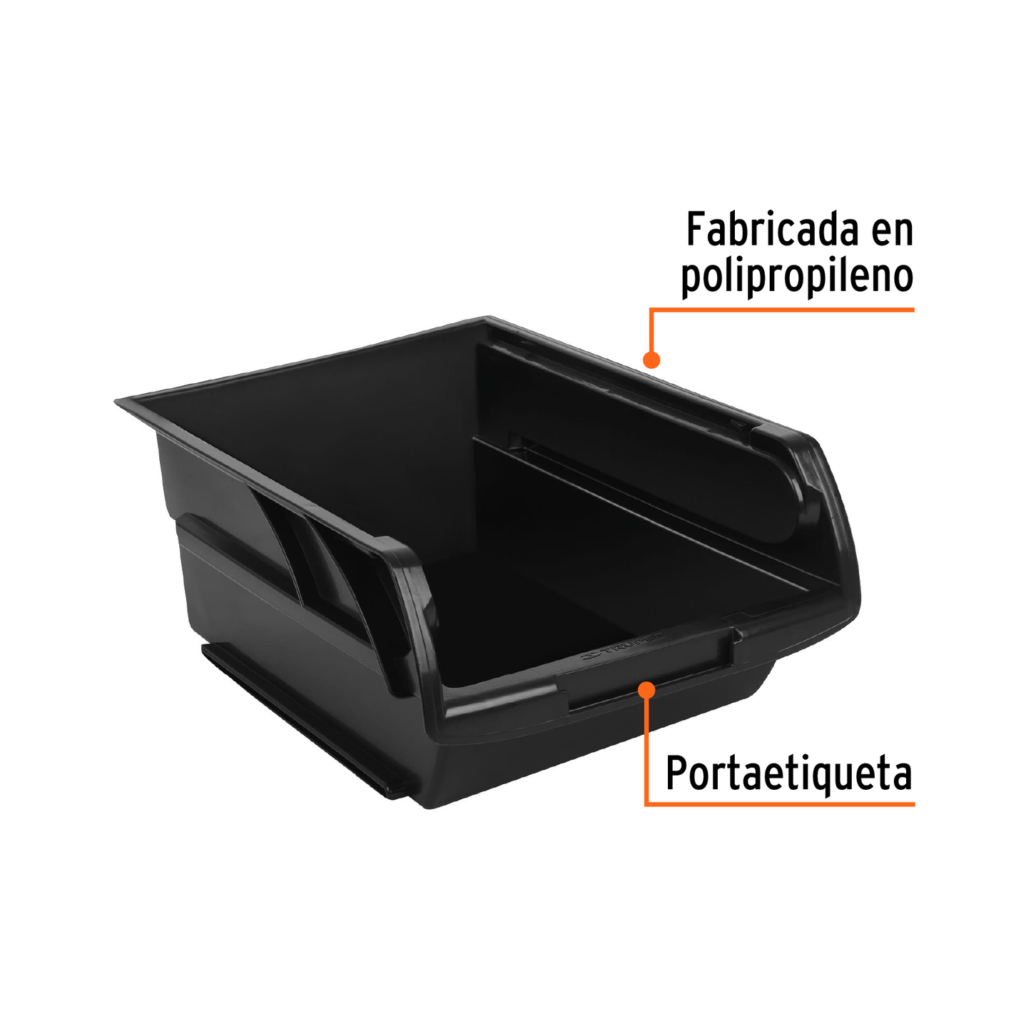 Gaveta apilable 5 de plástico 41x31x18 cm