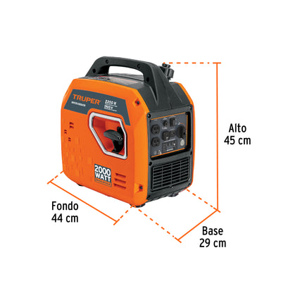 Generador silencioso inverter 2.2kW, 80 cc, enc. electrónico · vista 3