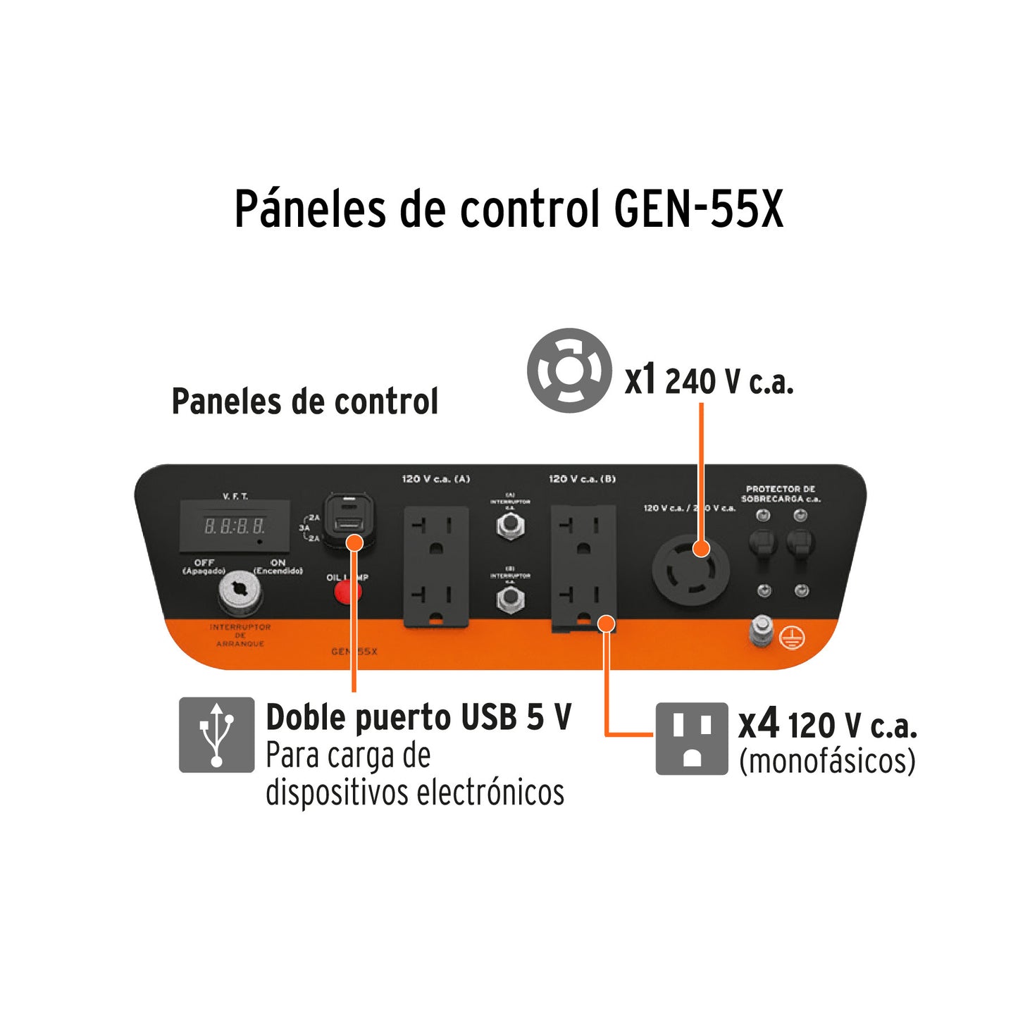 Generador portátil 5.5 kW a gasolina