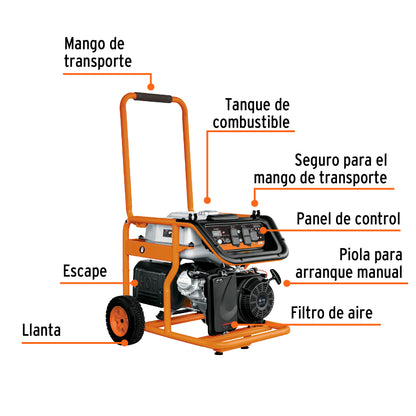 Generador portátil 8 kW a gasolina