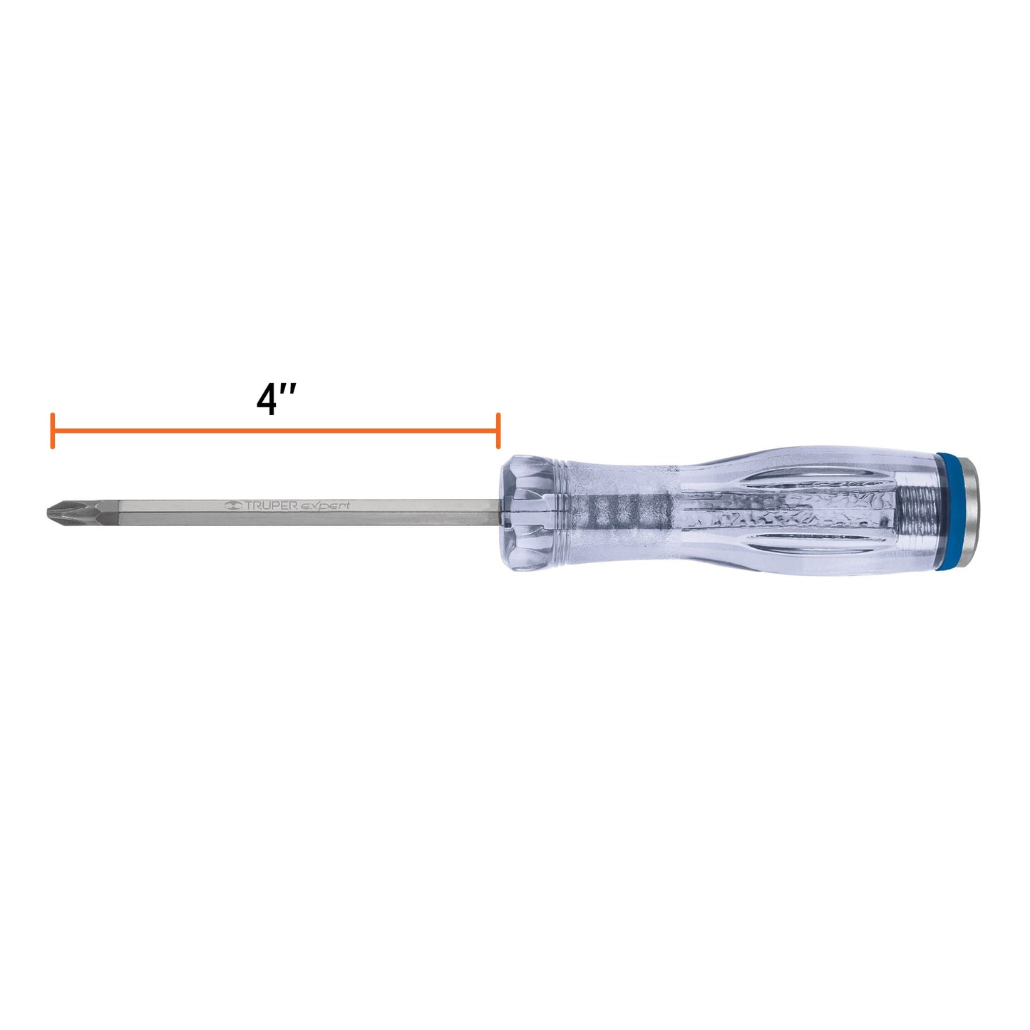 Desarmador de cruz de golpe de PH2 x 4 con barra hexagonal