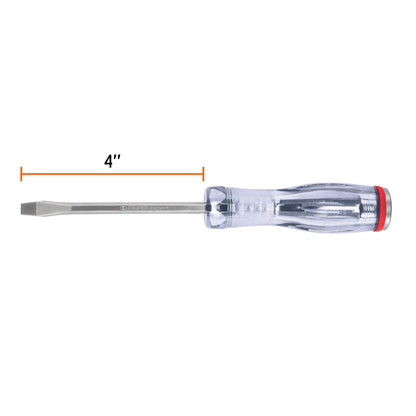 Desarmador plano de golpe de 1/4 x 4 con barra hexagonal