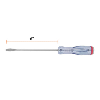 Desarmador plano de golpe de 1/4 x 6 con barra hexagonal